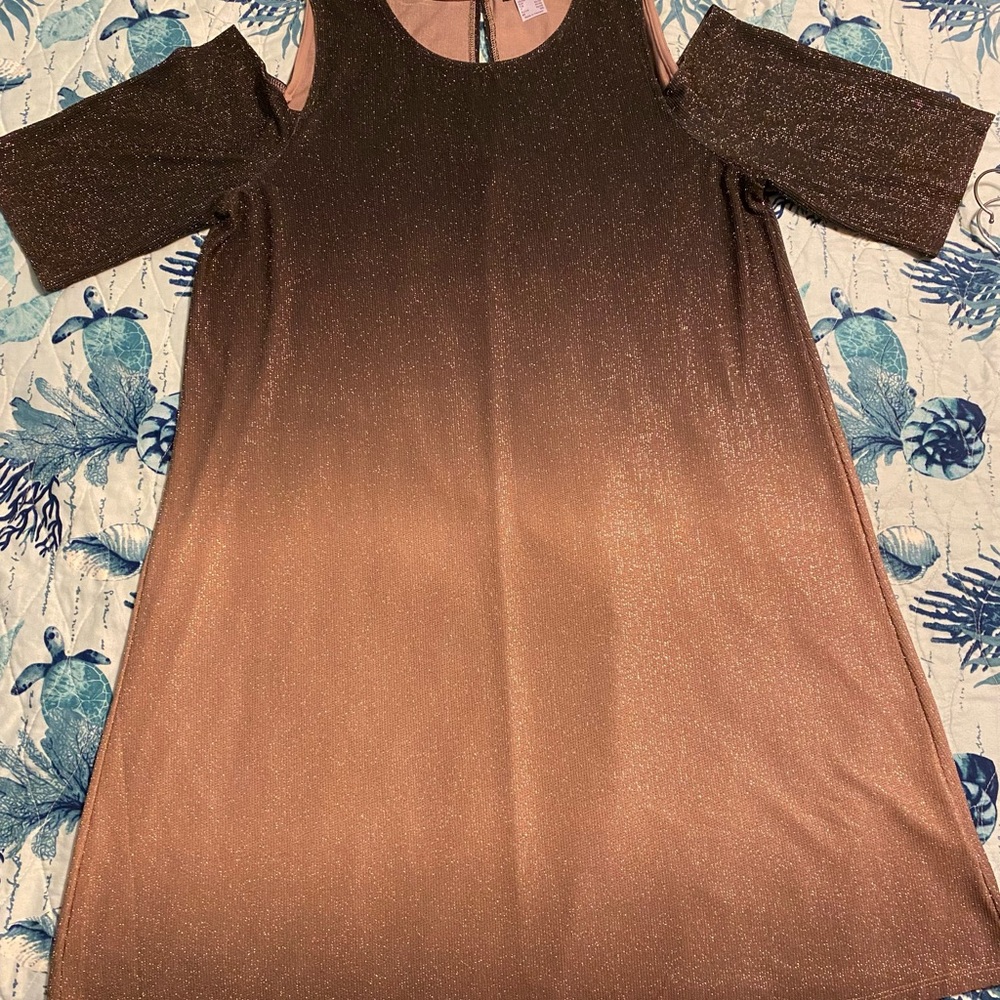 Brand New W/O tags Cold Shoulder Dress from VENUS in Brown Ombré Size XL